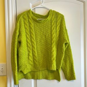 Yellow green sweater 🟡🟢